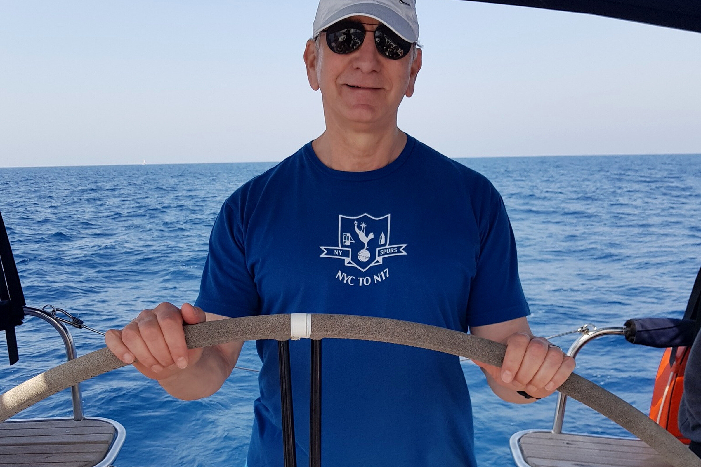 Ian Morley sailing.
