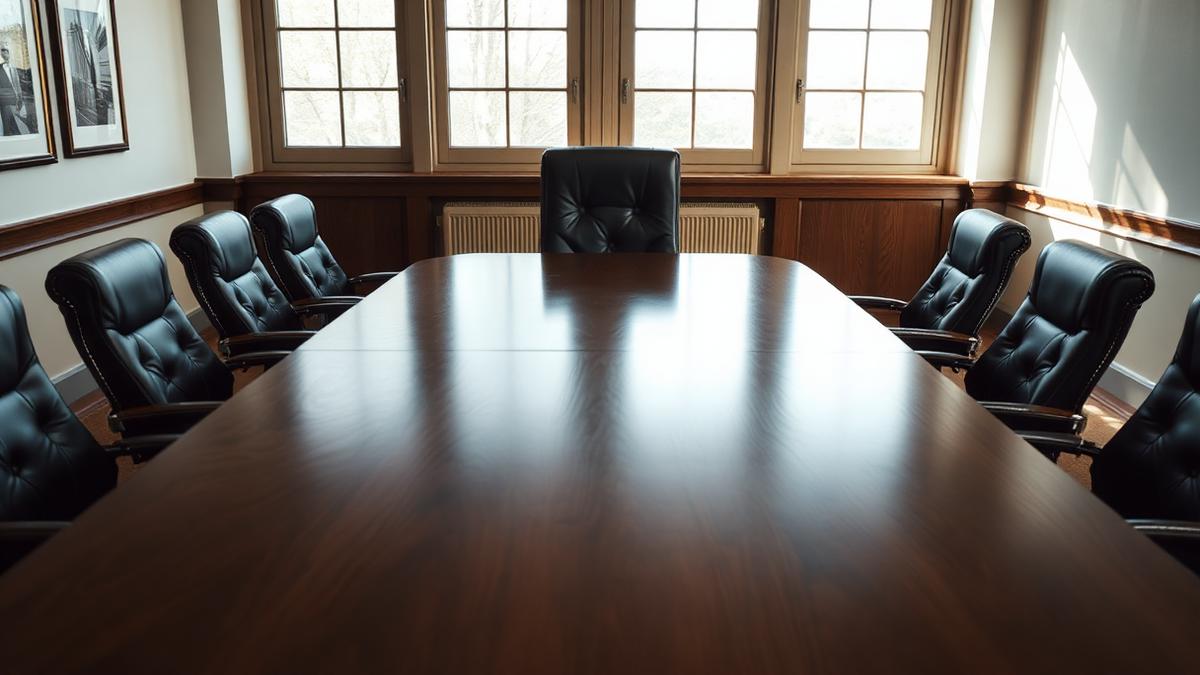 Professional office meeting representing an executive search consultation