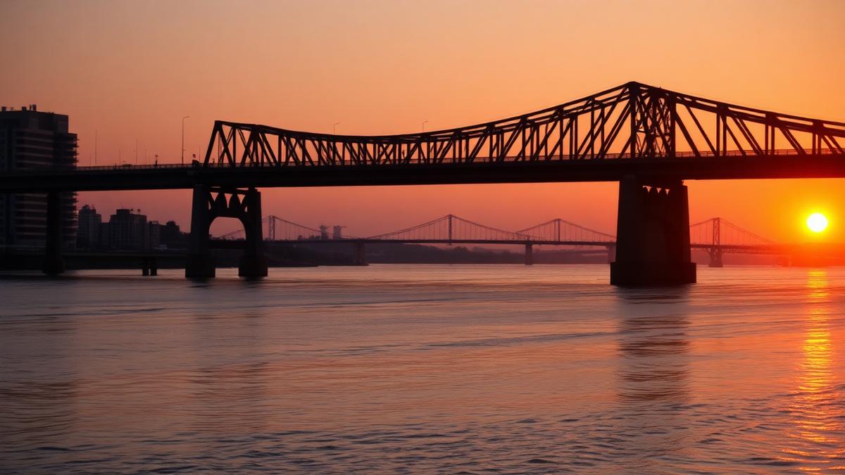 The Memphis riverfront bridge at sunset, home city of single-family office Pittco Management