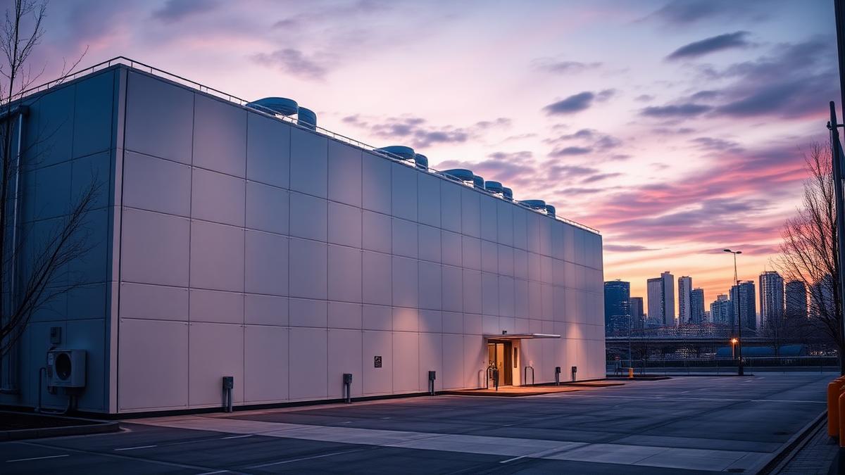 Data centre server hall representing firstcolo's Frankfurt-area colocation infrastructure
