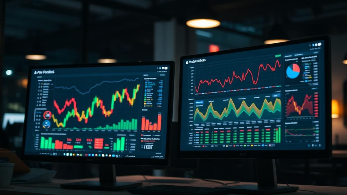 Data dashboard screen representing the Standard Metrics AI portfolio management platform