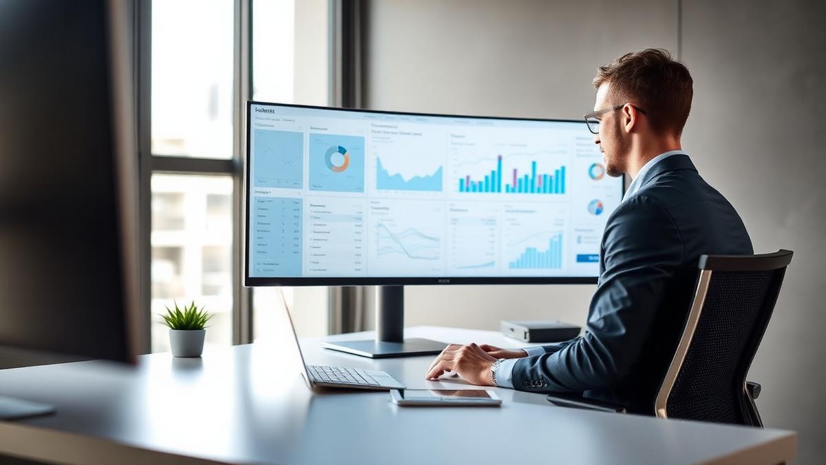Private capital data analytics dashboard representing portfolio monitoring technology