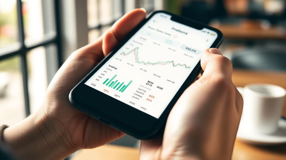 Person using a mobile investment app representing SoFi Invest access to private markets