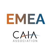 CAIA Association EMEA logo — Chartered Alternative Investment Analyst body for Europe, Middle East and Africa